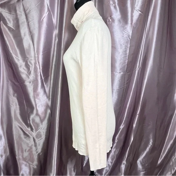 Chico’s Pink Turtleneck Knit Top Soft Stretch Cozy Chic (Large) - Picture 4 of 7